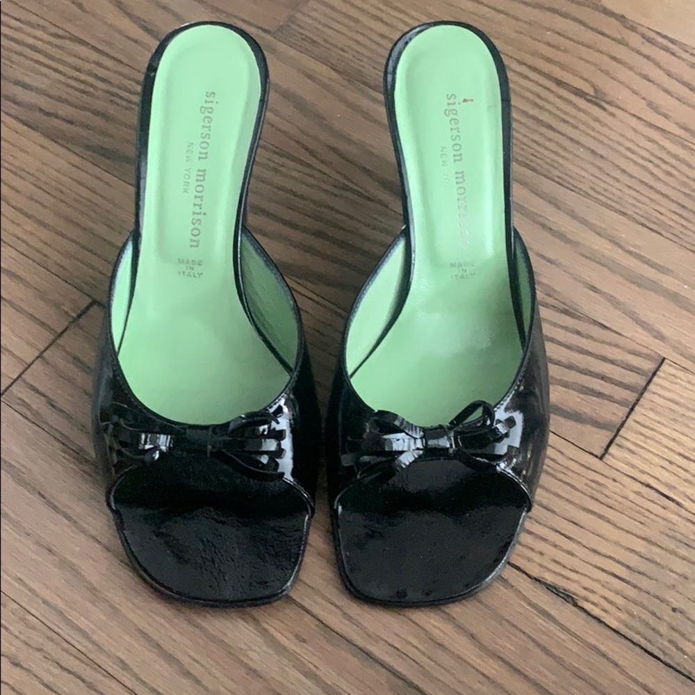 Sigerson Morrison Black Kitten Heels